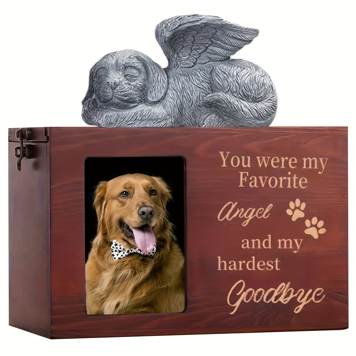 Urne de boîte dombre commémorative pour animaux de compagnie pour les  cendres danimaux Urne pour chien