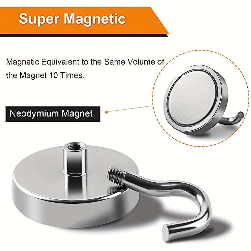 6 Ganchos Magnéticos Resistentes Ganchos Magnéticos Neodimio - Temu