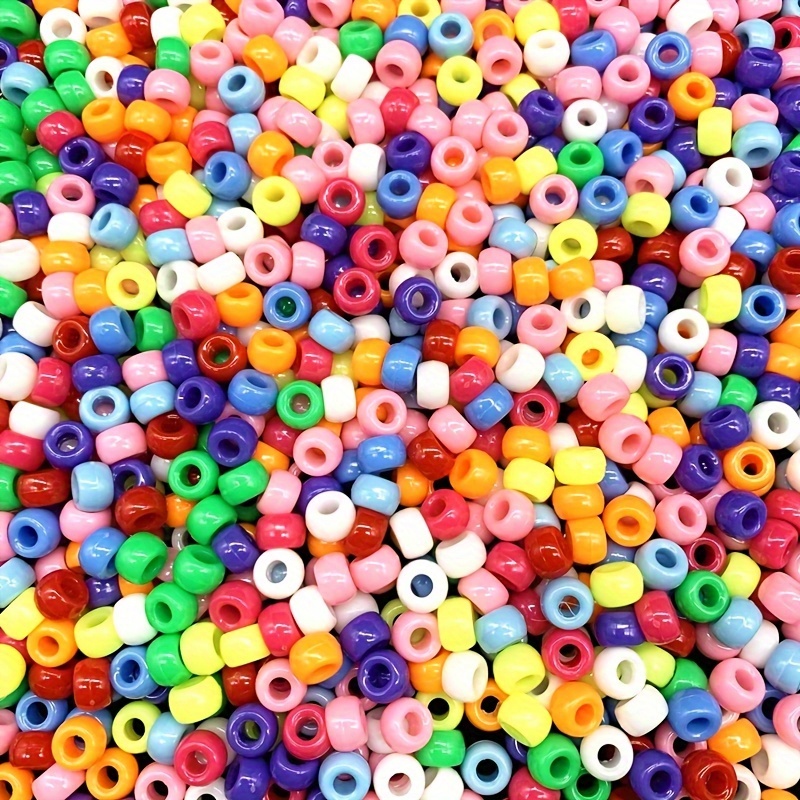 Plastic Jelly-Colored Flat Beads Loose Spacer Beads Diy Handmade Bracelets  Necklace Jewelry Making Findings