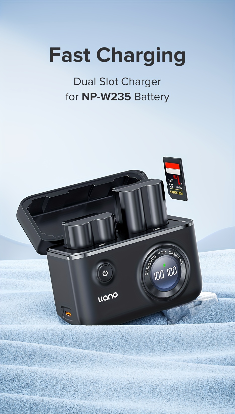 Camera Charger Np w235 Dual Charging Slot Digital - Temu