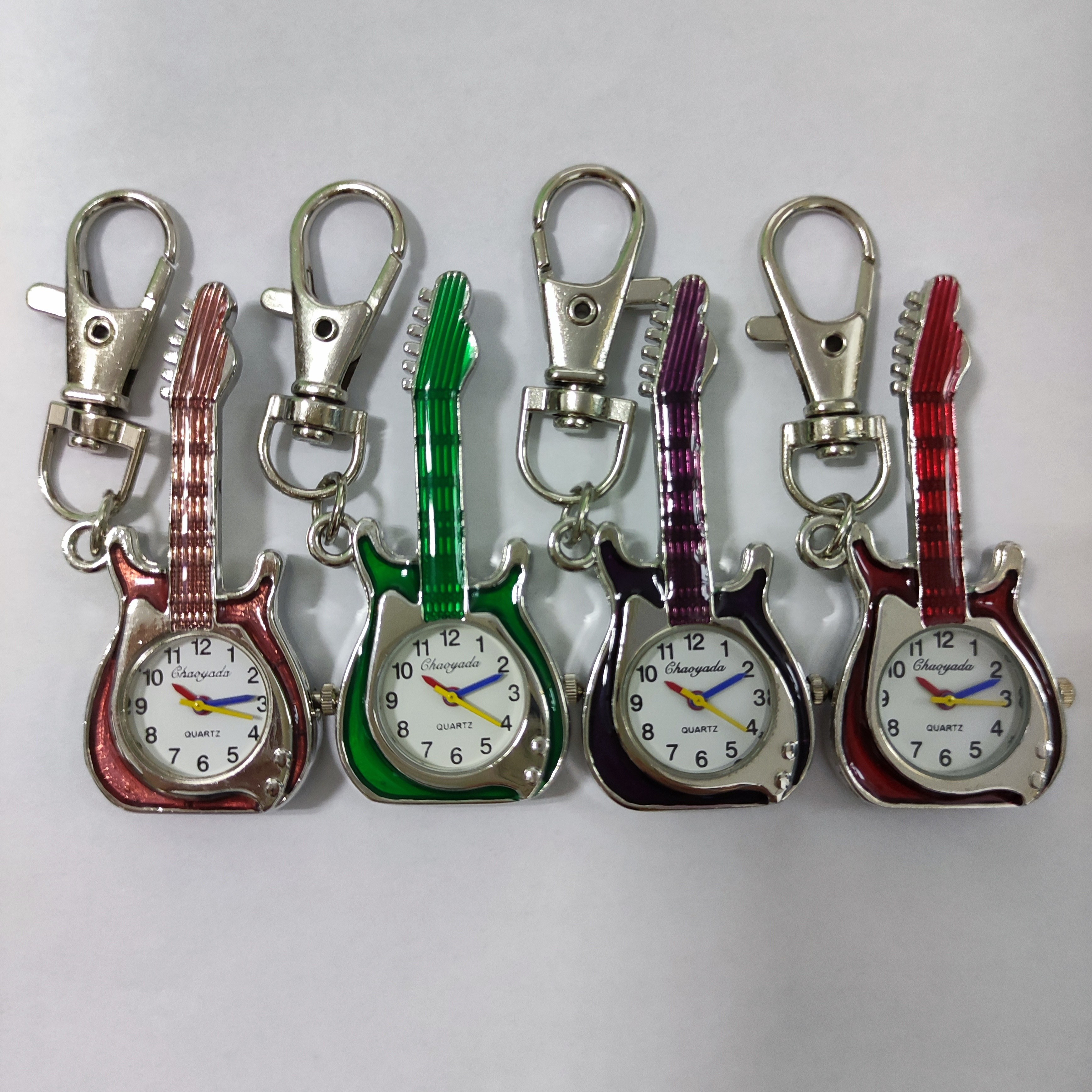 1Pc Hanging Pocket Watch Keyring Watch Bag Pendant Small Key Ring