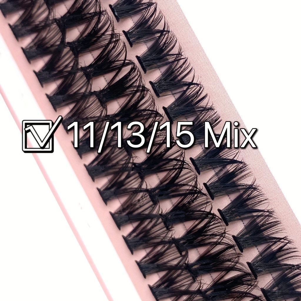 60pcs Cluster Lashes 40D 10 16mm Mix D Curling Individual Lashes Extensions