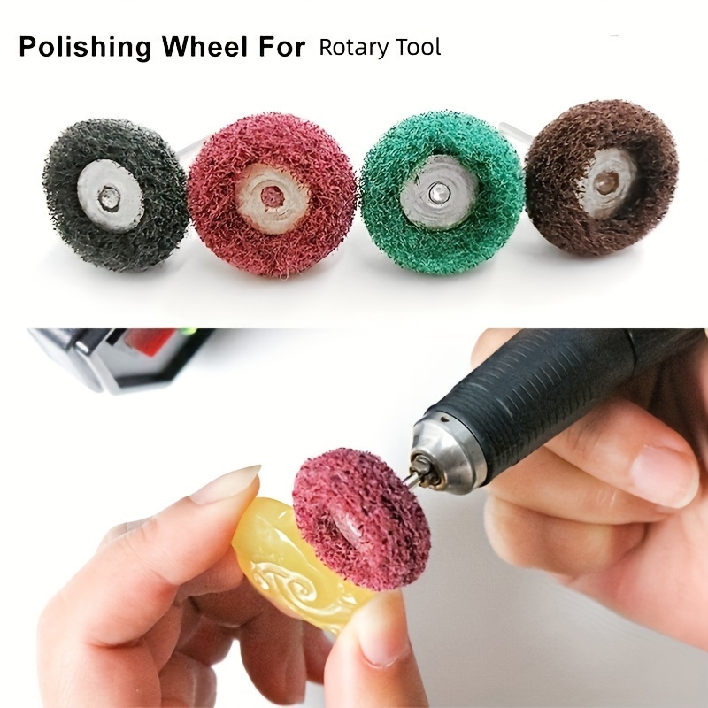 1Inch Wool Felt Mini Nylon Buffing Wheel 3mm Mandrel Polishing Bits  Abrasive Rotary Tool Dremel Drill For Watch Jewelry Grinding