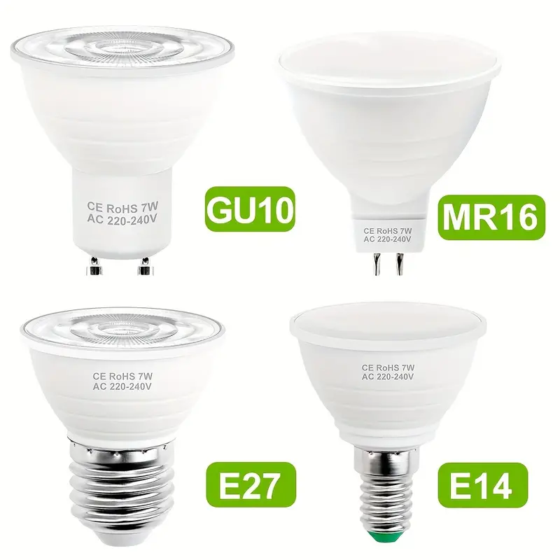 1pc 7W Ampoules LED 220V Spots Ampoules GU10 Downlight MR16 - Temu