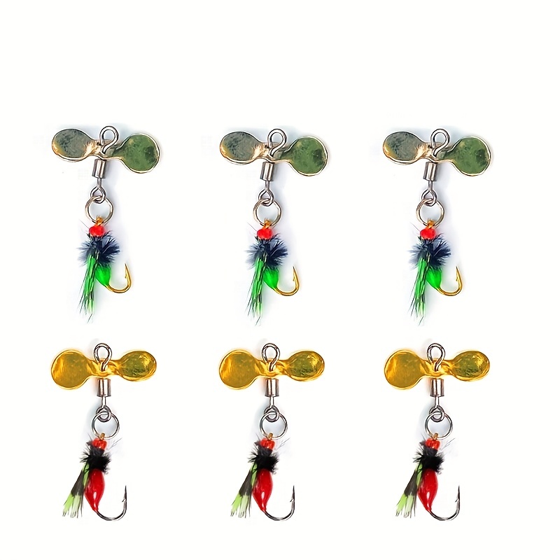 Sequins Flies Fishing Lure Set Bionic Insect Hard Spinner - Temu