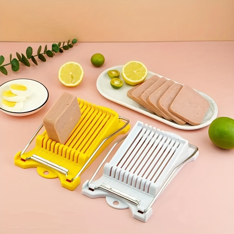 Luncheon Meat Slicer, Fruit Slicer, Cheese Slicer, Creative Banana Slicer,  Fruit Splitter, Reusable Fruit Slicer, Multifunctional Strawberry Slicer,  Washable Fruit Slicer, Egg Slicer, Kitchen Gadget, Kitchen Tools - Temu