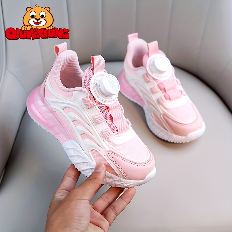 Hook And Loop Flatform Trainers, PINK