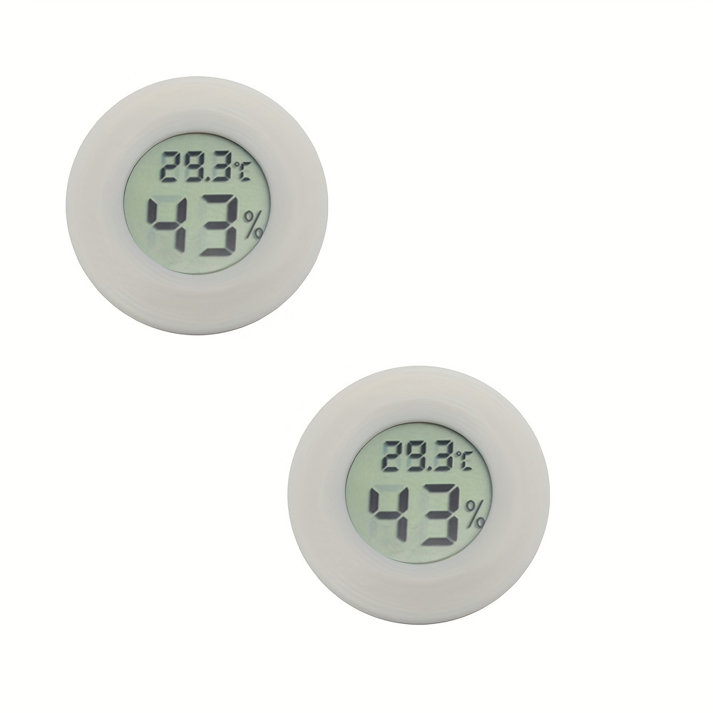 Round Digital Hygrometer Indoor Thermometer Room Thermometer with