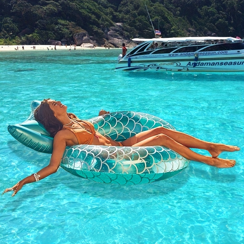Mermaid shaped Swimming Ring Handle Cute Swimming Float Seat - Temu Malta
