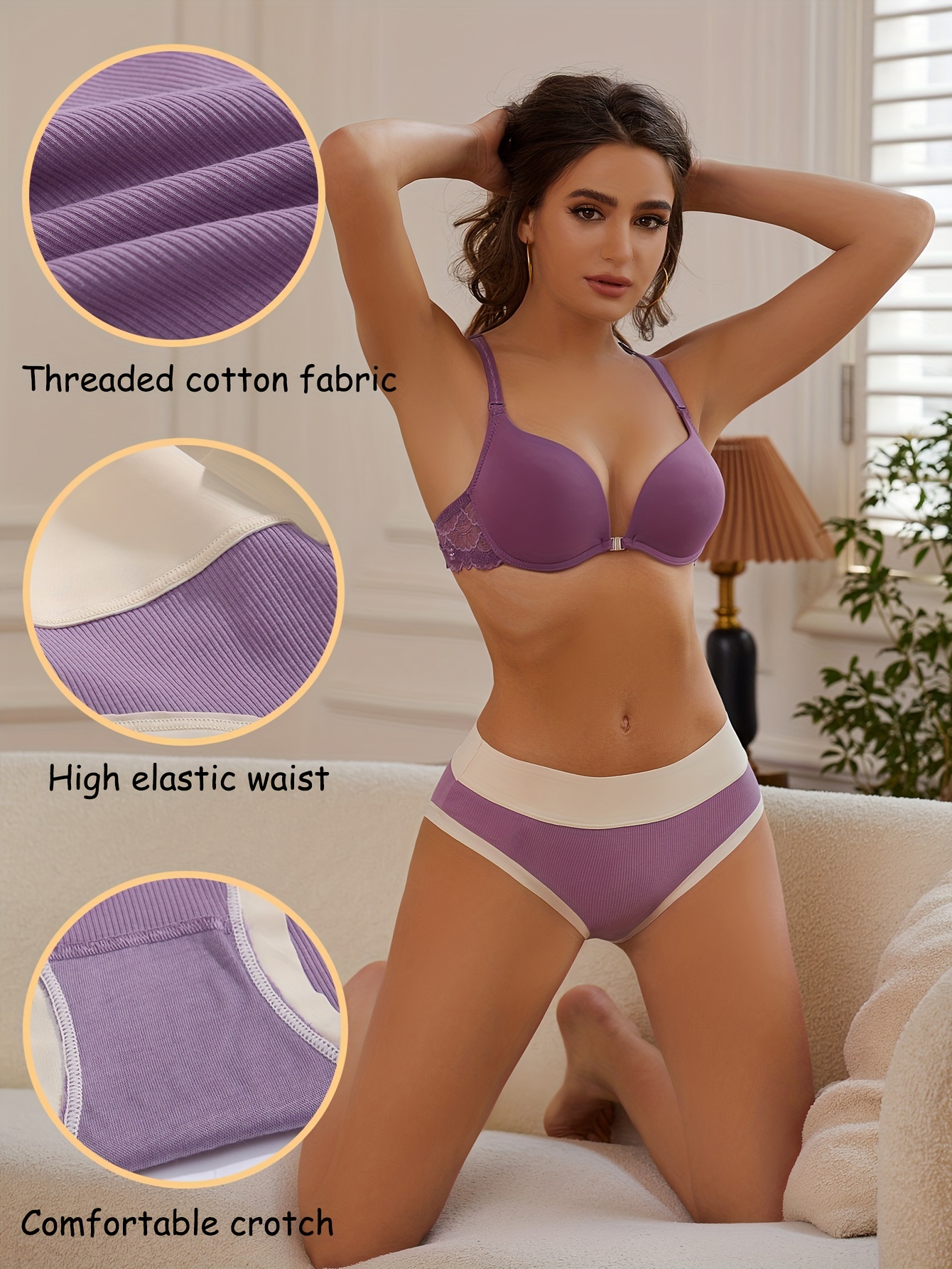 Women Cotton Underwear Adjustable Waist Briefs Low Rise Intimates Panties  for Female Cute Colors Girls Comfortable Lingerie S-XL