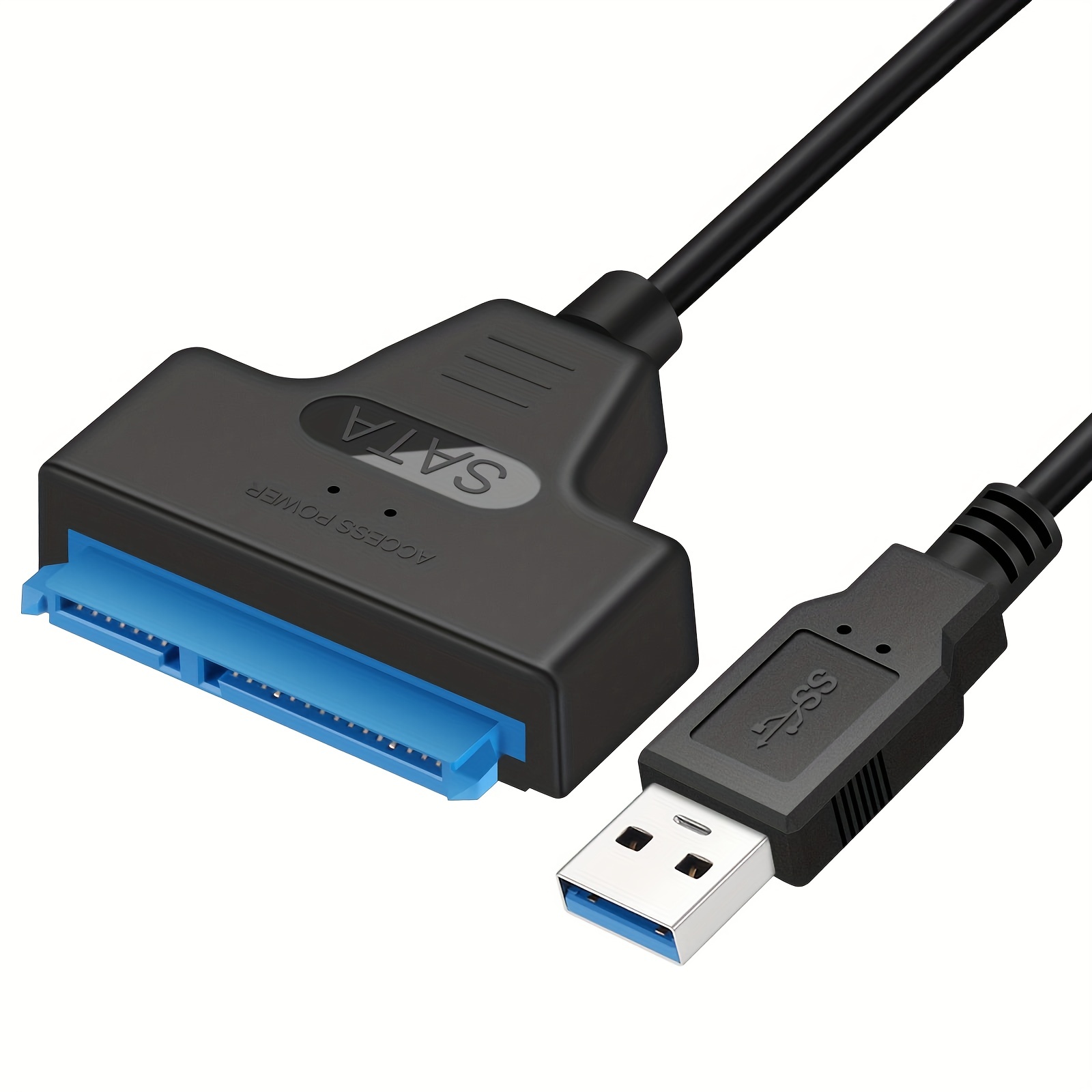 Cable de extensión USB 3.0 macho a hembra [negro] de 3 pies+ USB 3.0 a SATA  disco duro externo para disco duro externo de 2,5 o 3,5 pulgadas HDD, SSD