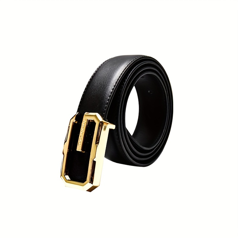Men's Leather Buckle Belt Jeans Pants Belt