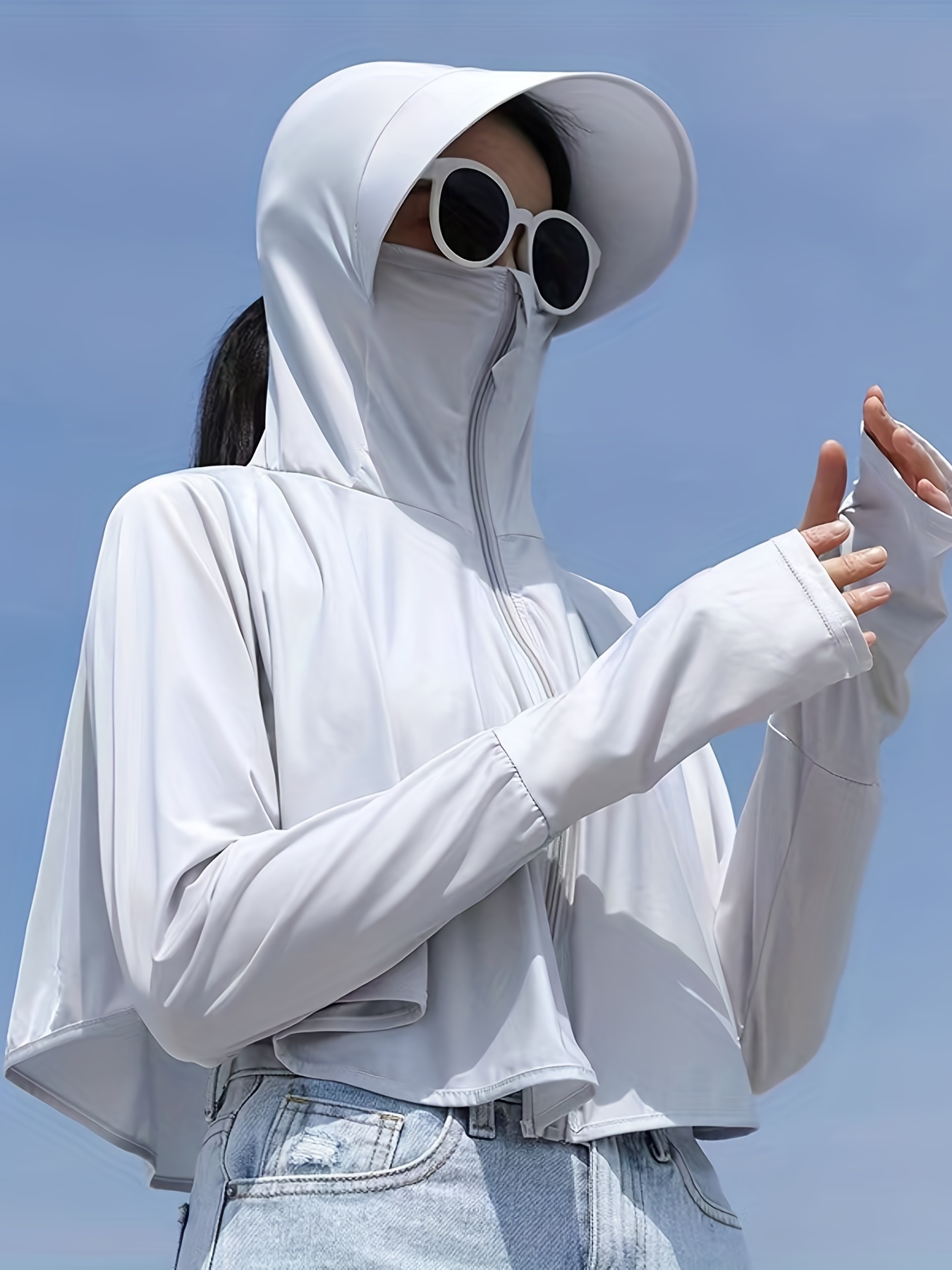 Camiseta blanca mujer transpirable para deporte Sol's Sporty 140