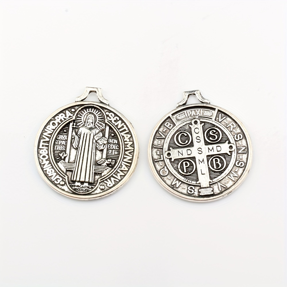 50 Pcs, St Benedict Charms, Saint Benedict Medals, Small Charms