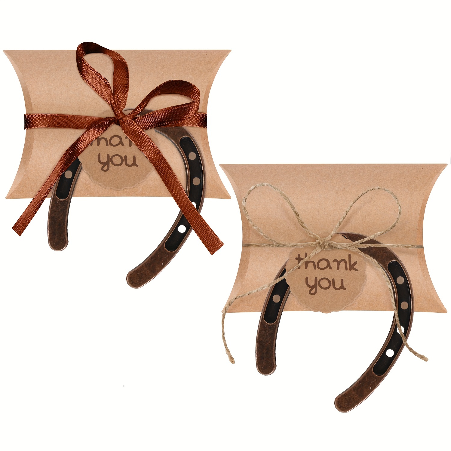 Good Lucky Horse Shoes With Candy Boxes Kraft Tag Metal Mini - Temu