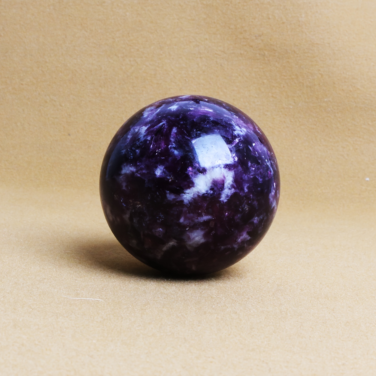 Purple Lithium Mica Ball Jewelry Ornament Natural Crystal Ball