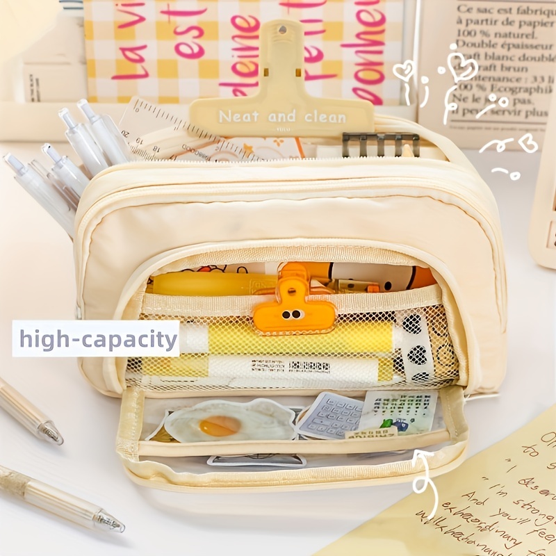 Stationery Bag Pencil Case Large Capacity Pencil Case - Temu United Arab  Emirates