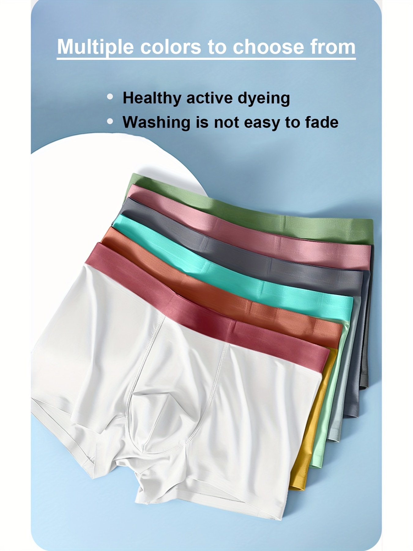 Men's Briefs Fashion Ice Silk Underwear Male Summer Breathable