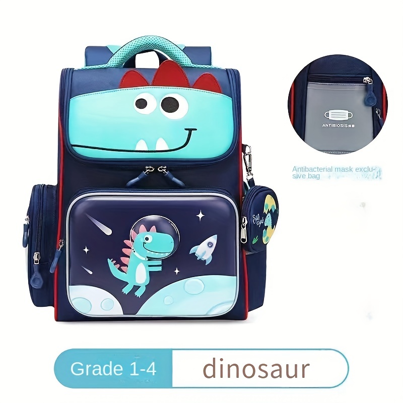 Kids 3D Cartoon Backpack Spine Protection Waterproof Backpack