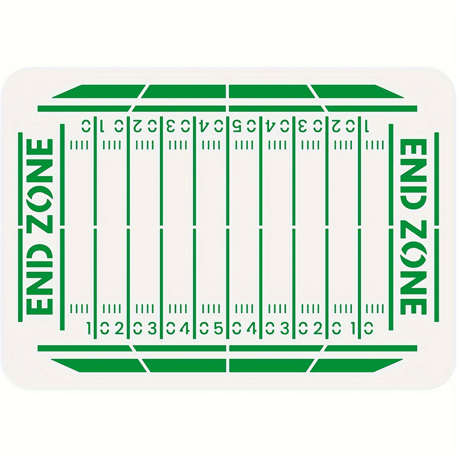 Football Field Numbers Stencil