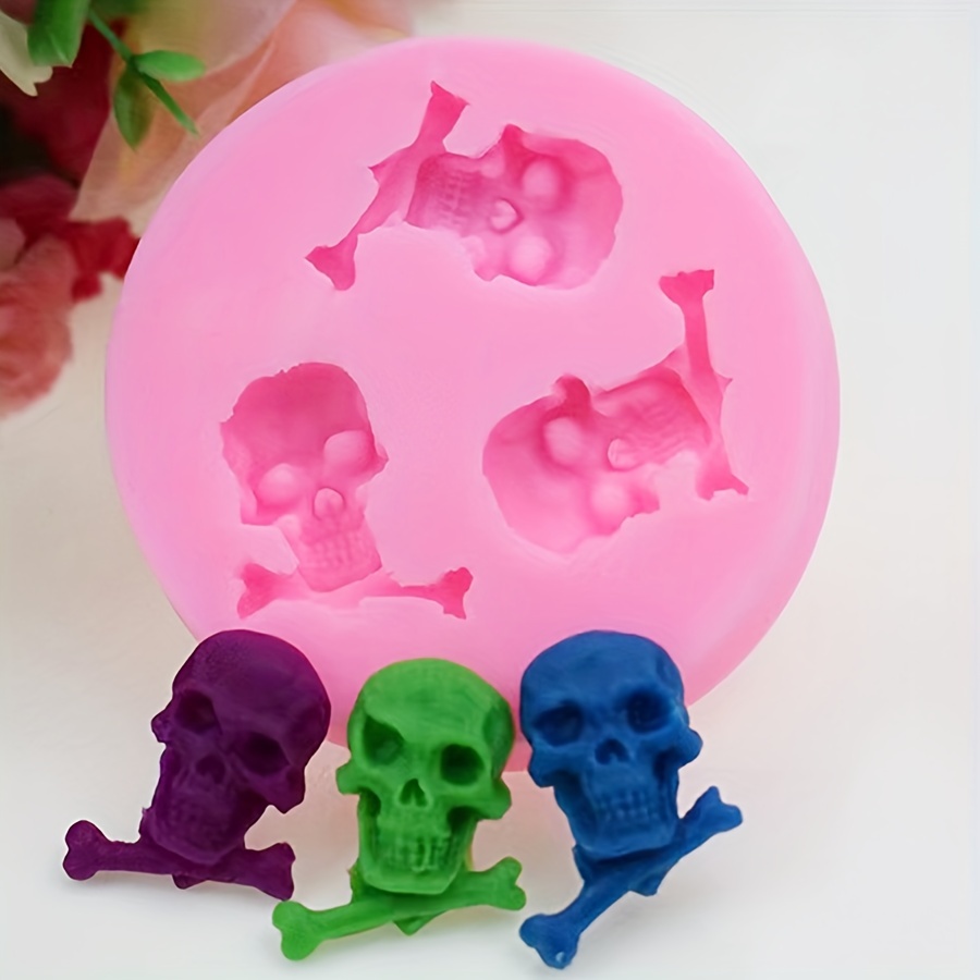 Skull Chocolate Mold 3d Silicone Mold 40 Cavity Candy Mold - Temu