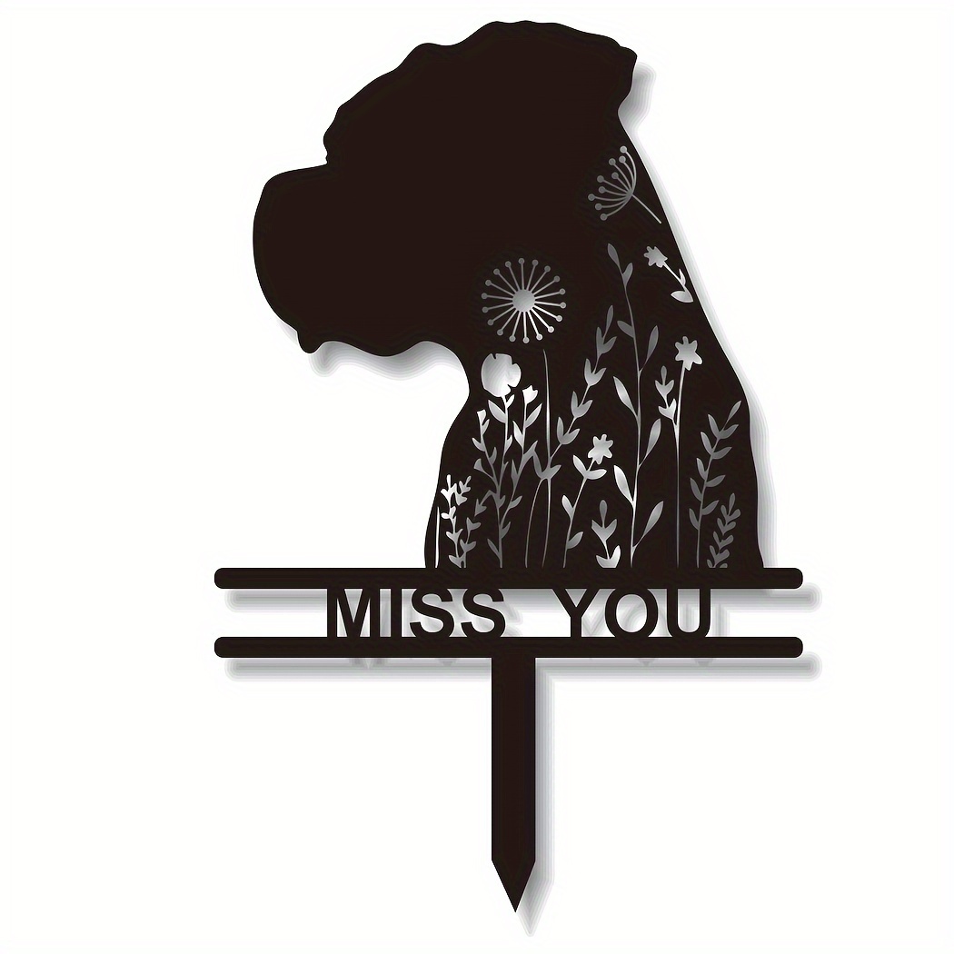 복서 개 추모 스테이크 클래식 메탈 애완동물 묘비 동정 추모 표지판 배터리 필요 없음 야외 장식에 완벽 pa - Temu  Republic of Korea, image size:1050x1050