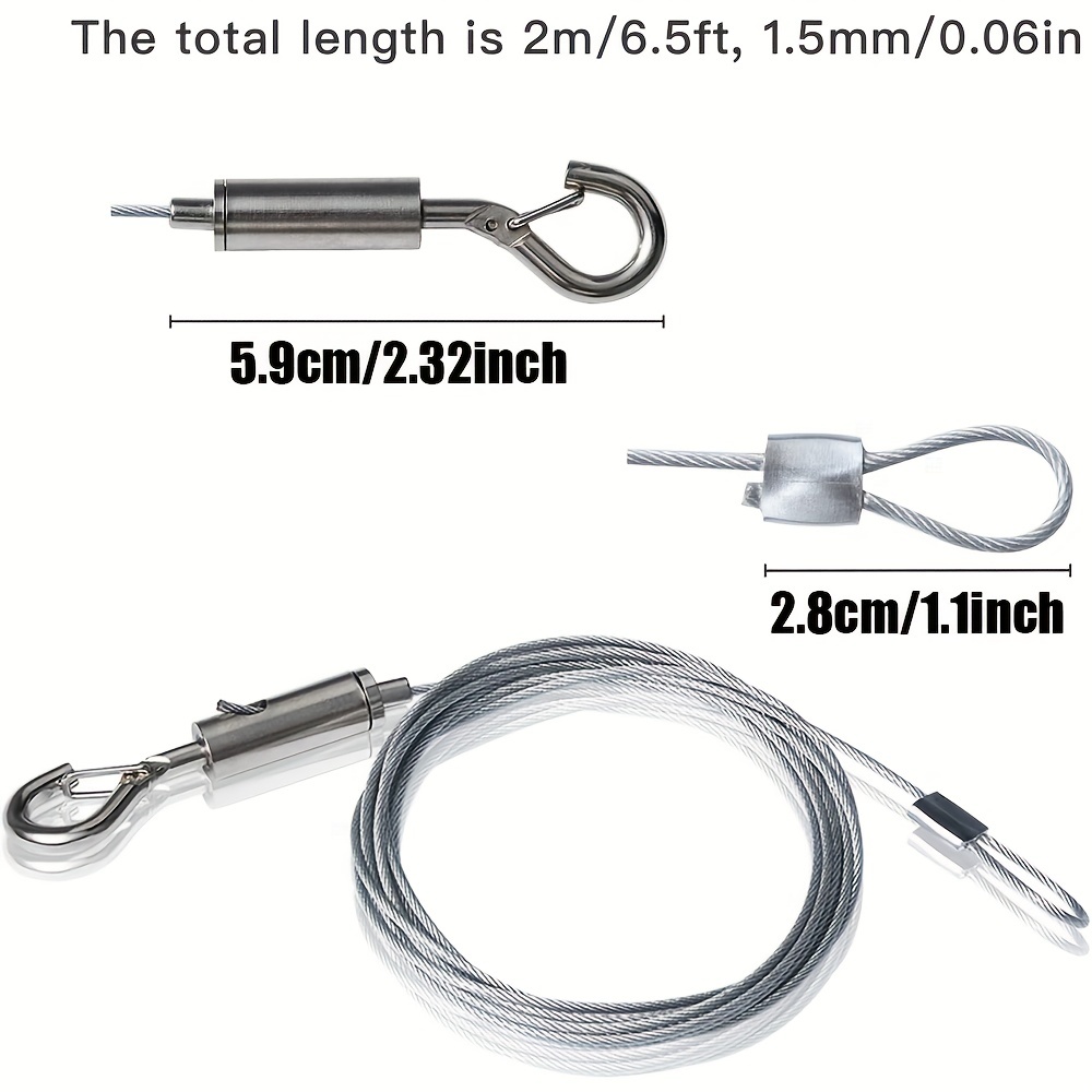 Adjustable Picture Hanging Stainless Steel Wire Loop Hook - Temu Mexico