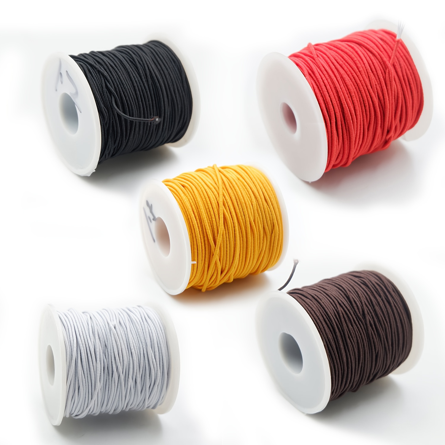 1 Roll 0.8mm 1mm 1.2mm 1.5mm Round Beading Elastic Stretch Cord String Rope