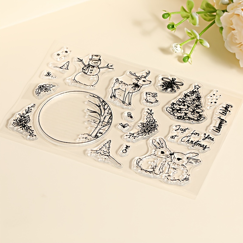 Christmas Transparent Stamps For Card Making And Journaling - Temu