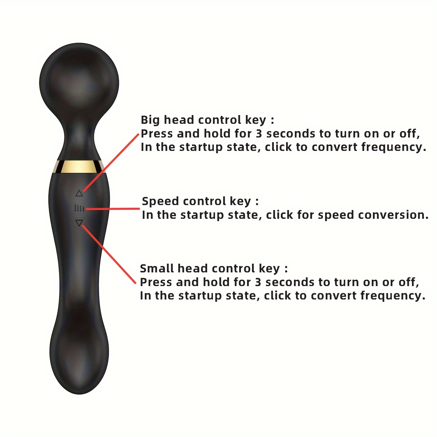portable electric massage stick high frequency vibration massage massage gun 8 speed 20 frequency muscle relaxation handheld massager for body back neck legs waist massage easy to carry ultra compact elegant design high speed drive motor details 9