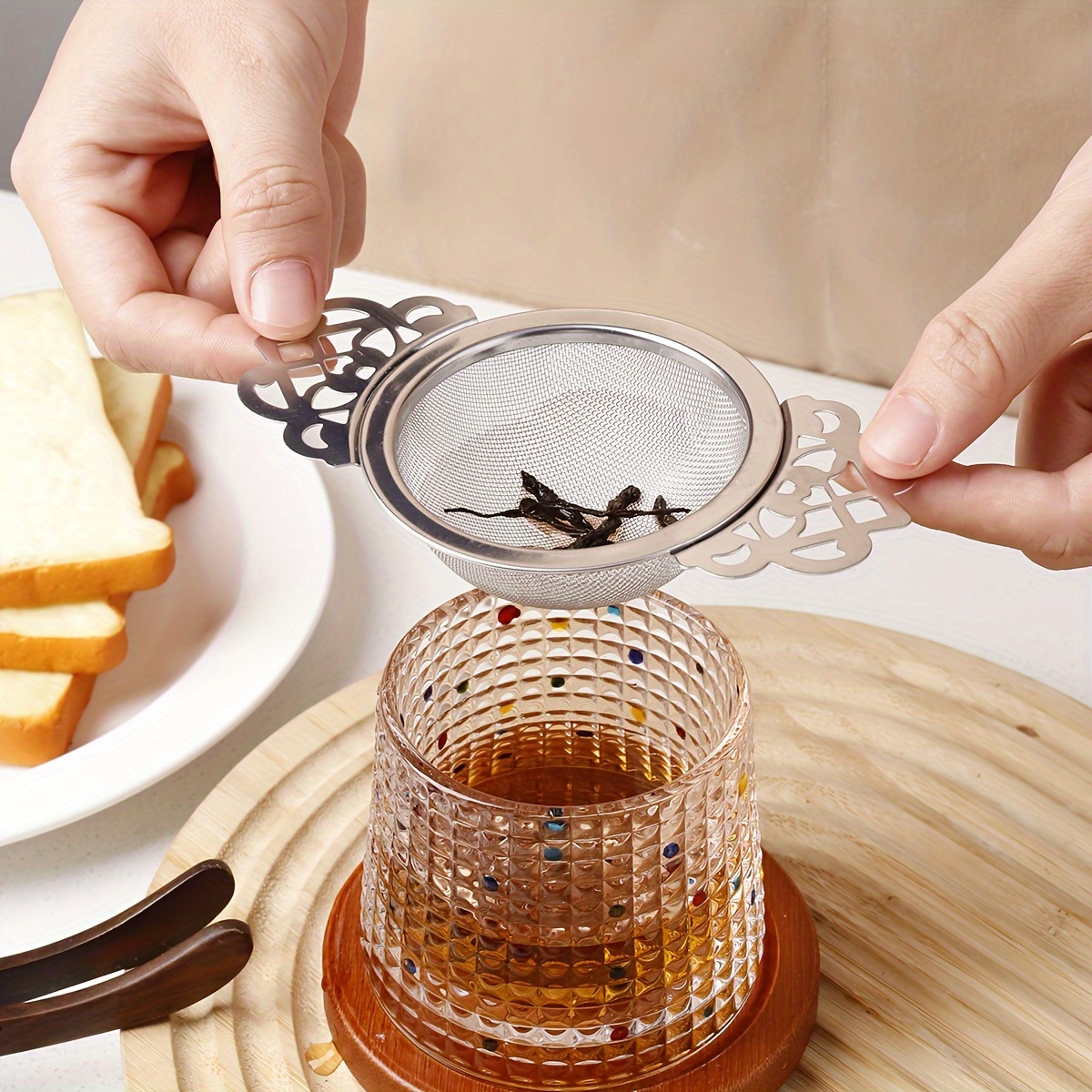 2 Filtres à Thé En Inox - Infuseur Pour Théière, Passoire Fine - Pour Amateurs De Thé - WEKADRIN