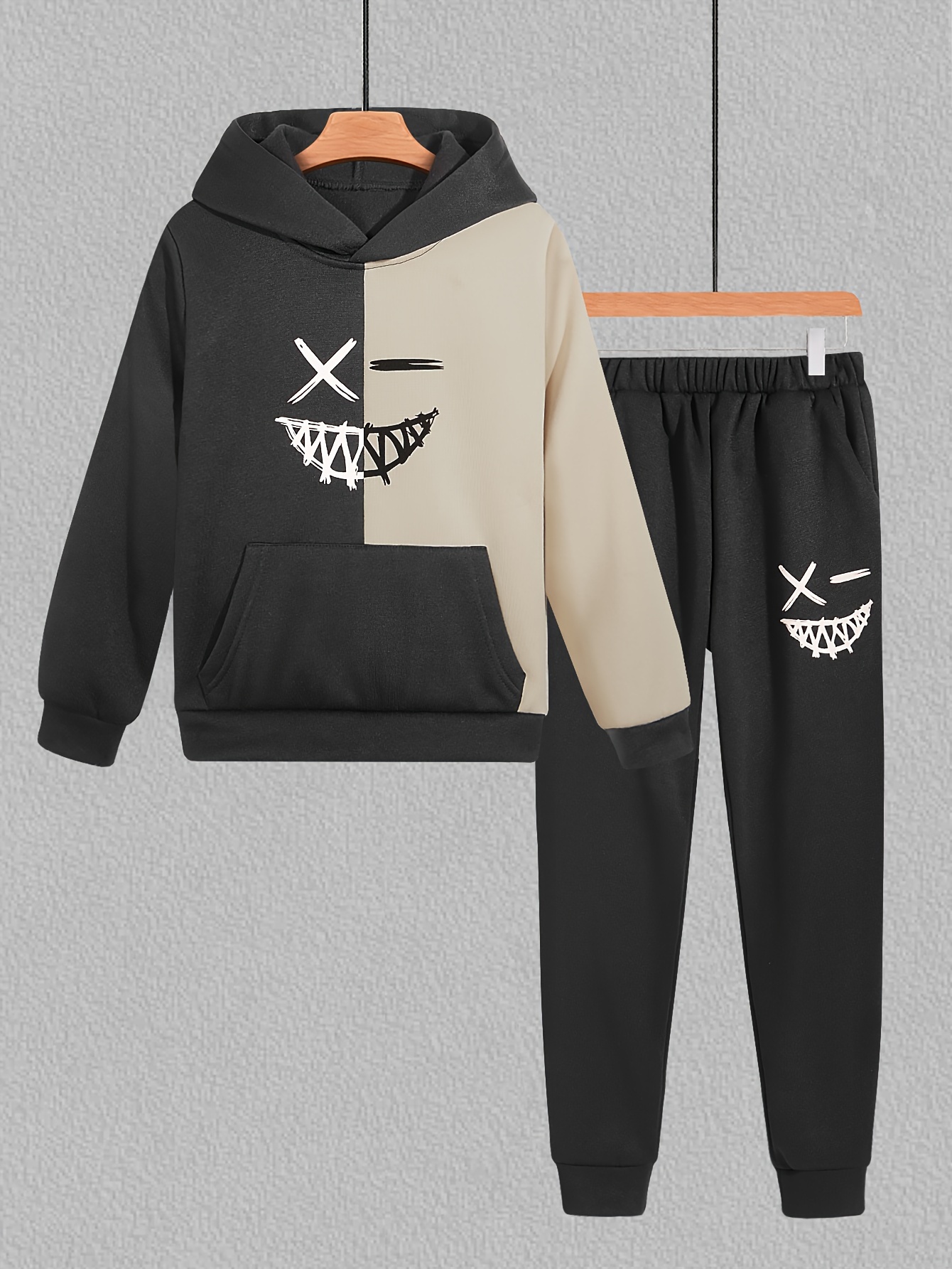 Hoodie with track discount pants