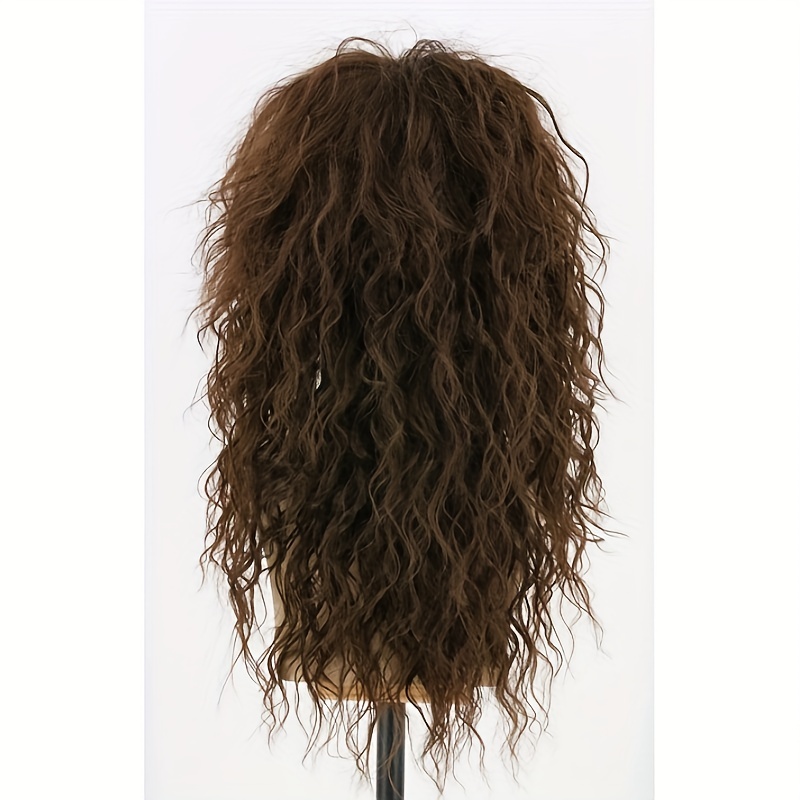 Brown curly wig sale costume