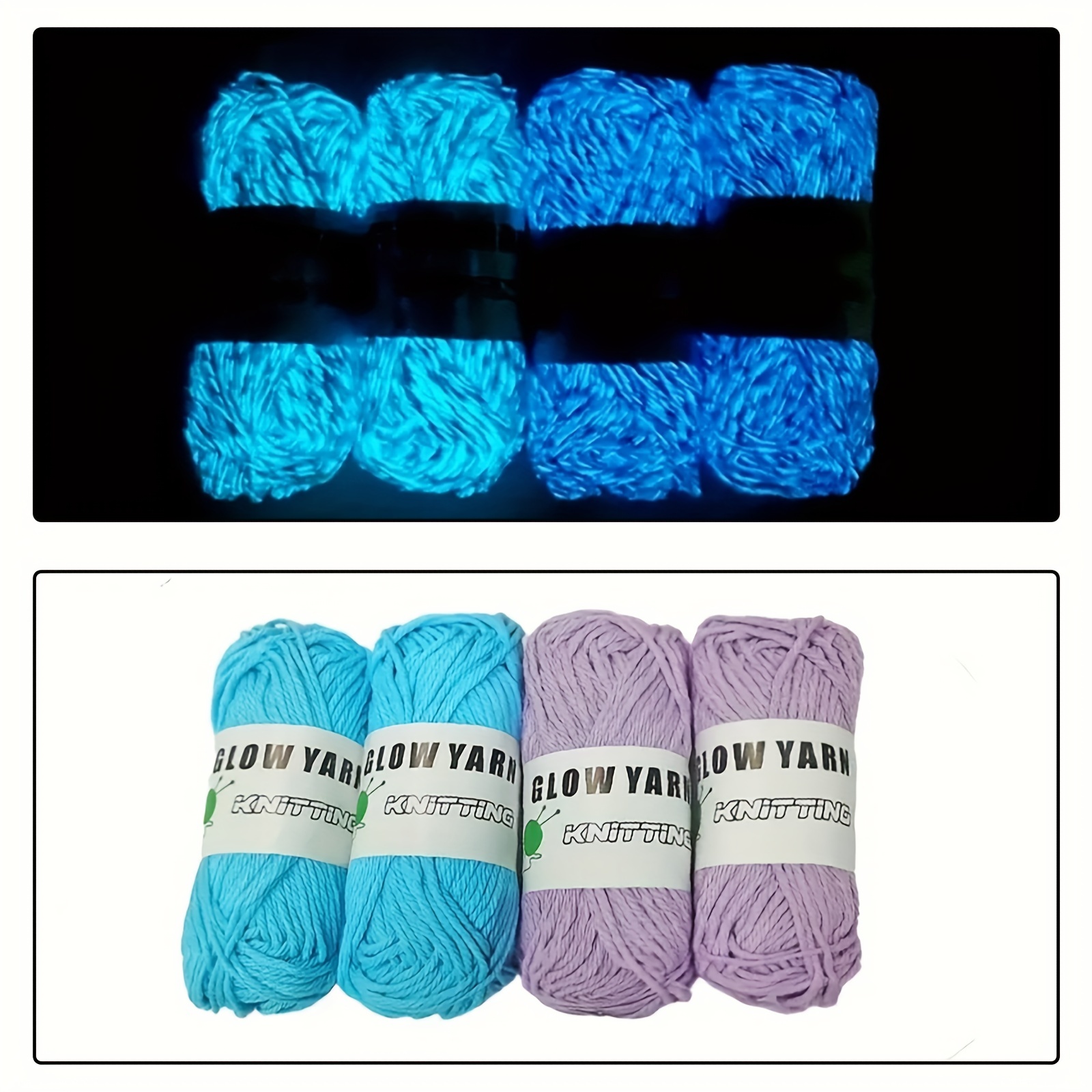 Glow In The Dark Yarn For Diy Crocheting And Knitting - Temu