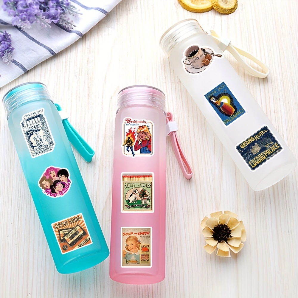 Art Literature Poster Stickers For Water Bottles Aesthetic - Temu