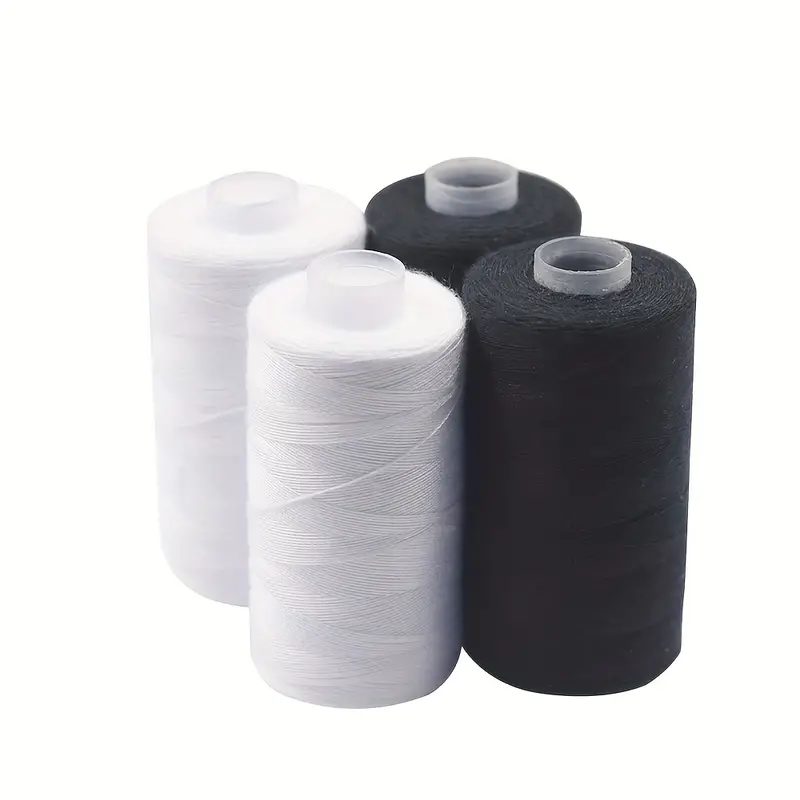 Sewing Thread Polyester Thread Set Strong And Durable Black - Temu