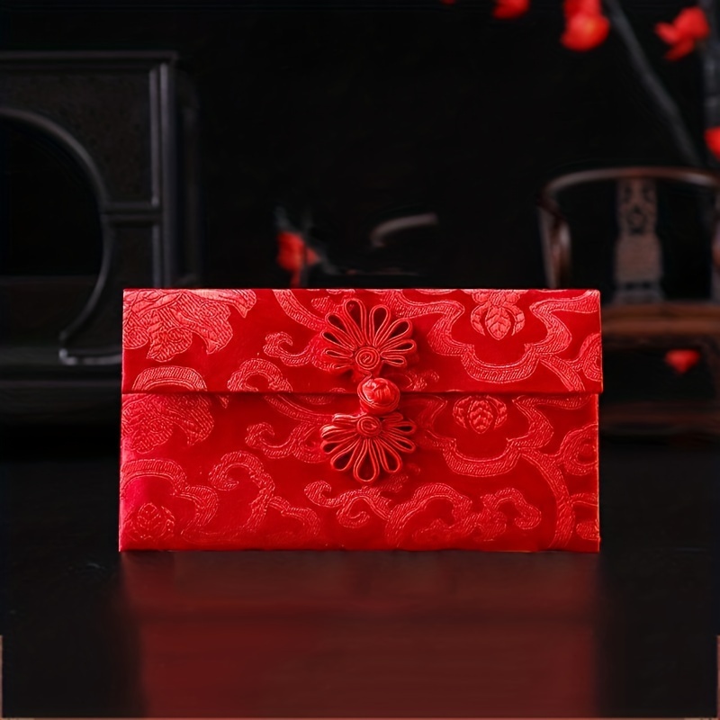 Chinese Fabric Red Envelope, Red , New Year Gift