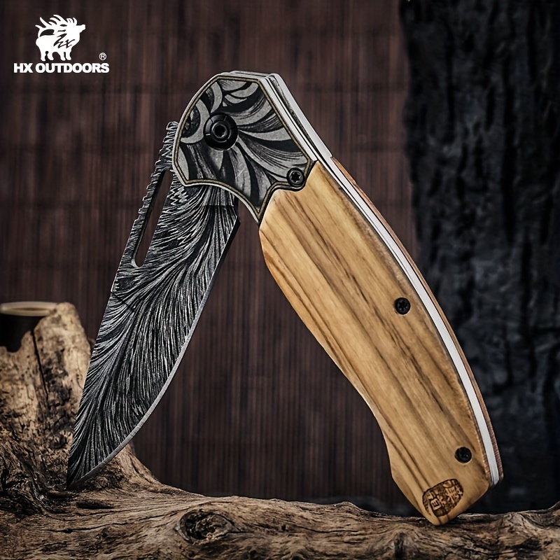 han dao folding knife high hardness self defense and survival tool for camping and collection details 1