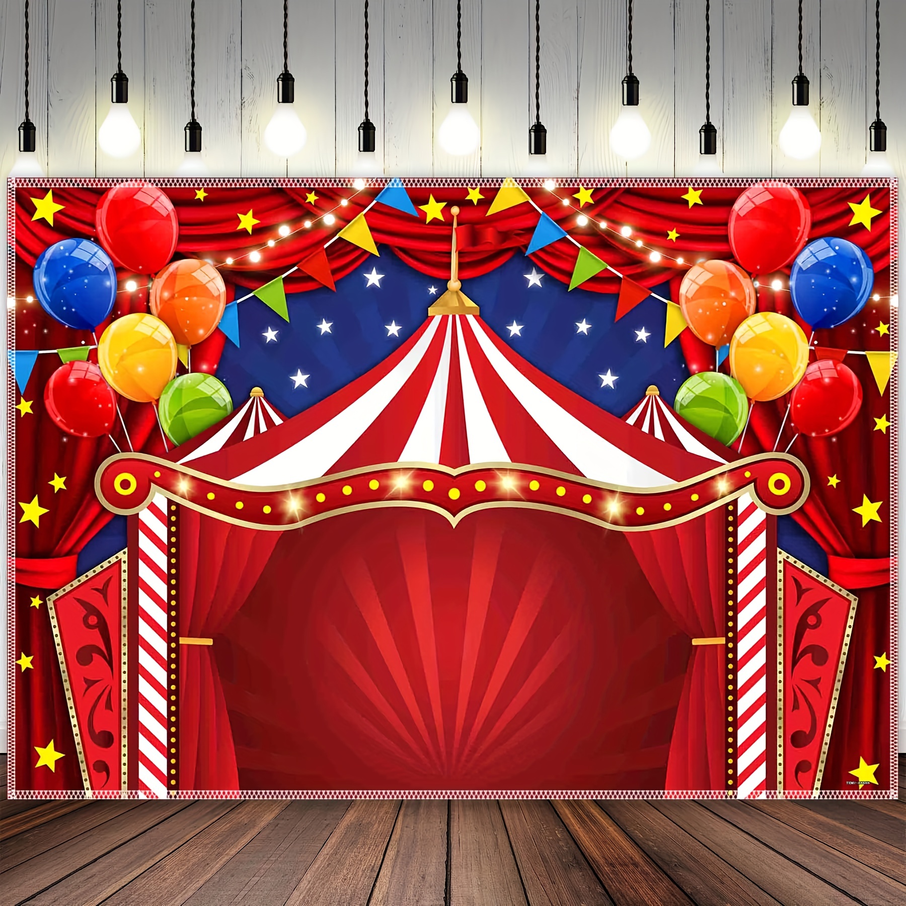 Decoración para tartas con temática de carnaval de circo, 1er cumpleaños,  temática de circo, accesorios para cabina de fotos, suministros de