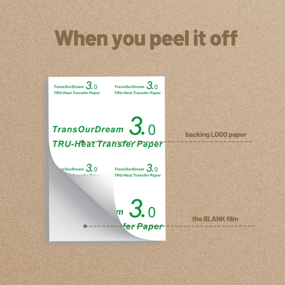 TransOurDream Light Transfer Paper For Inkjet&laserjet Printers