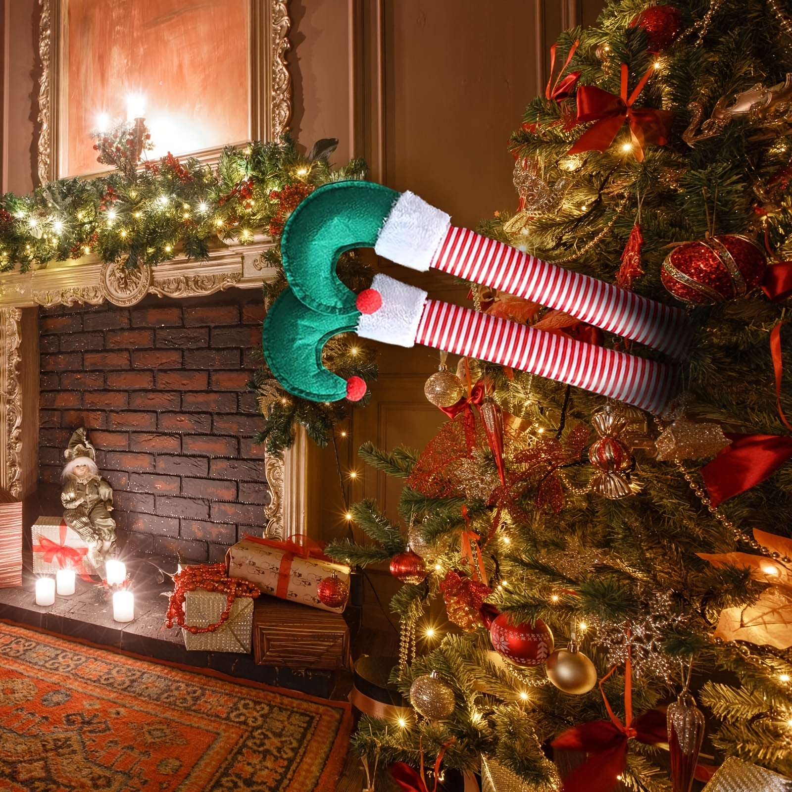 Elf Legs Christmas Tree Pendant Christmas Ornaments Holiday - Temu