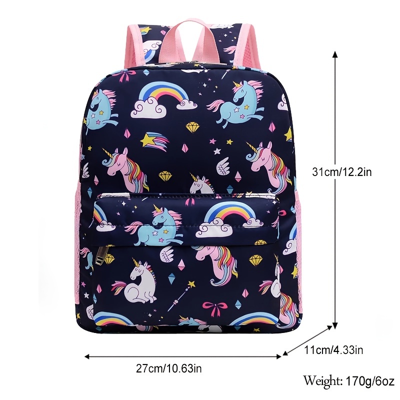 Kids Unicorn Backpack Kindergarten Primary School Waterproof Bag