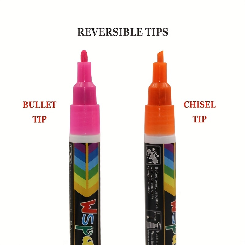 Chalk Pens For Blackboards Fine Bullet Or Chisel Tip - Temu