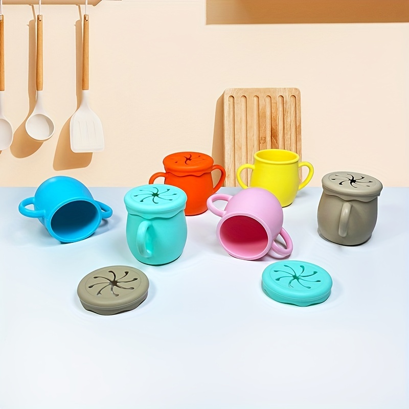 Baby Training Drinking Cup, Anti-Fall Insulated Silicone
