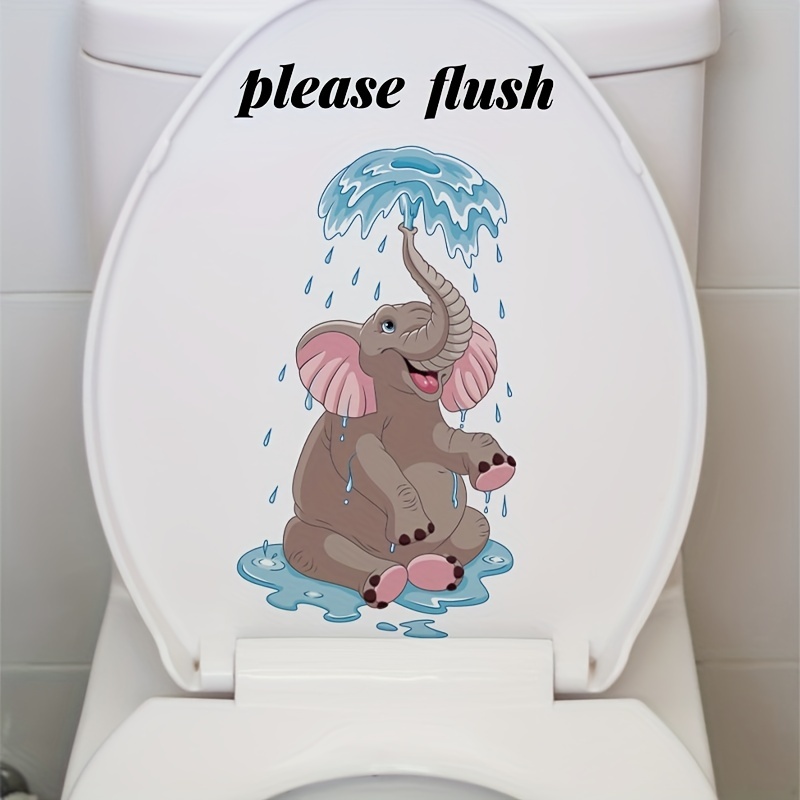 Fichier découpé au laser Minuterie de toilettes Minuterie de salle de bain  Cadeau bâillon Cadeau de la fête des Pères Cadeau drôle Fête des pères  drôle Éléphant blanc Toilettes SVG 