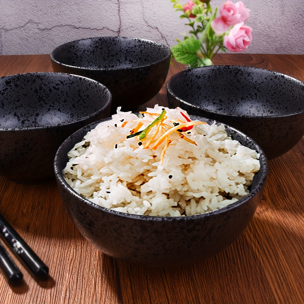 NJCHARMS Ceramic Ramen Bowls Set, Noodles Soup Bowls, 2 Sets (6 Piece