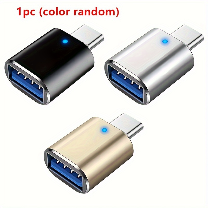 Hot selling USB C to USB adapter 1-piece set (color random), 2-piece set (color random), USB C male to USB 3.0 female adapter OTG converter compatible with MacBook Pro 2019/2018/2017 and more Type-C devices