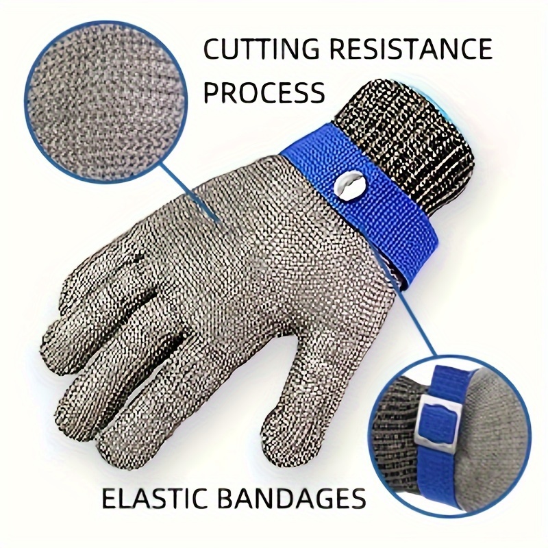 Cut Resistant Stainless Steel Metal Mesh Chainmail Gloves - Temu