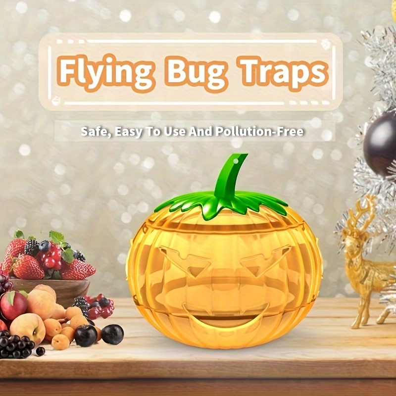 Fly Traps Outdoor Hanging Insect Fly Catcher with Fly Attractant Solar  Outdoor Fly Trap Ranch Traps Reusable Fly Repellent Killer Deterrent for