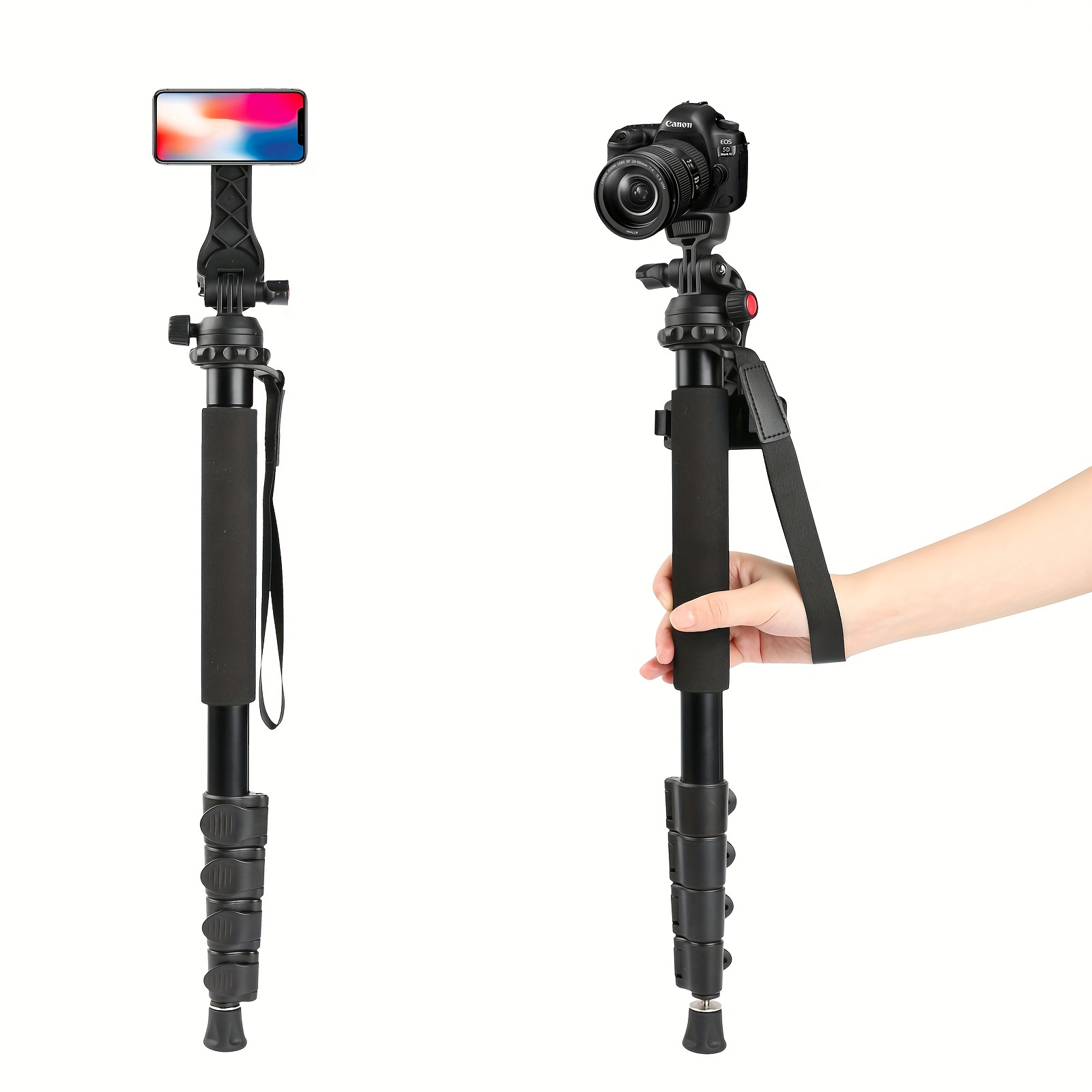 TELESIN - Palo de selfie invisible para GoPro Insta360 (47.2 pulgadas),  poste de extensión de fibra de carbono ligero para cámara Go Pro Max Hero  11